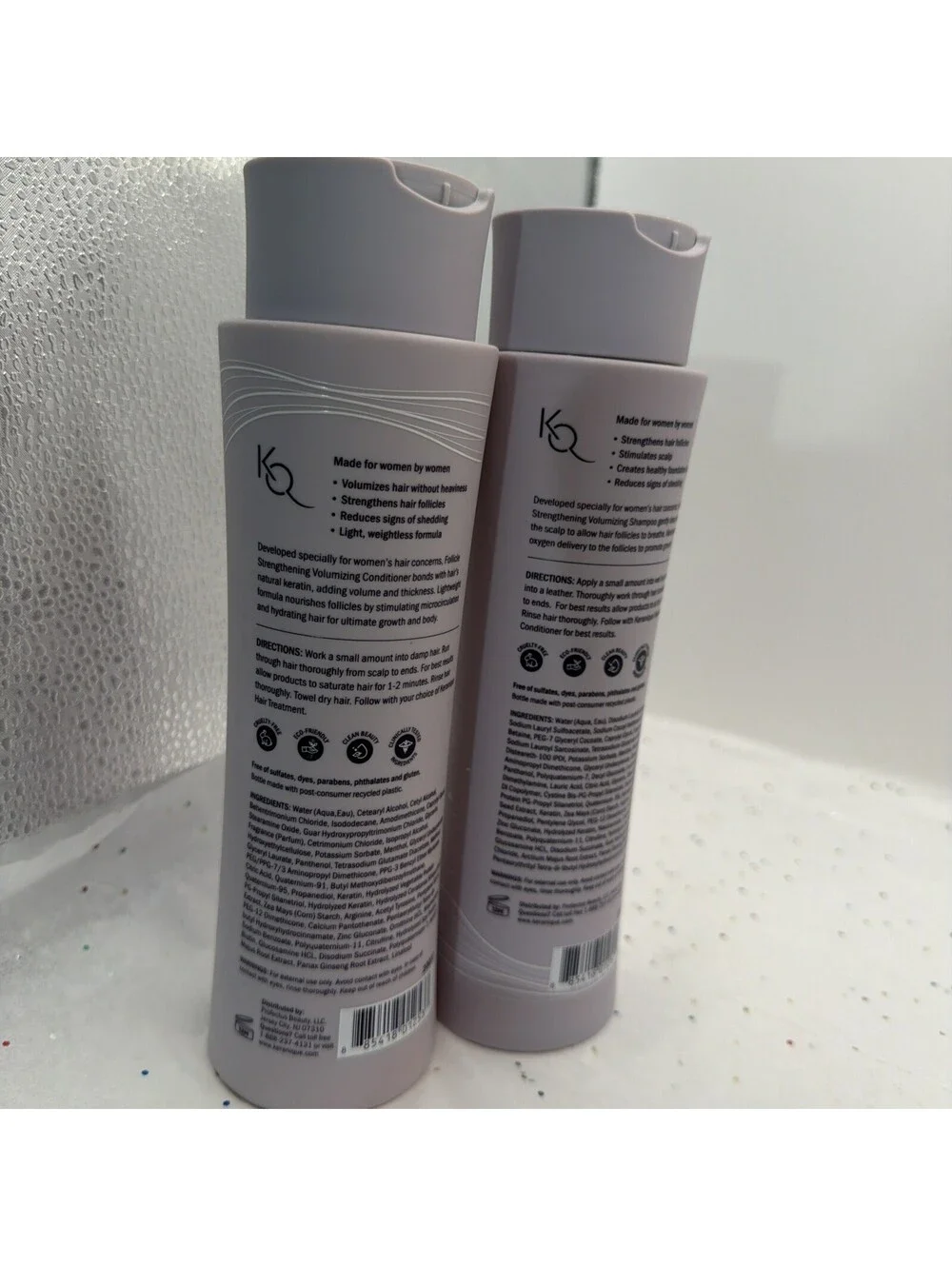 Keranique Volumizing Shampoo & Conditioner Set 8oz Thickening Hair Duo Women